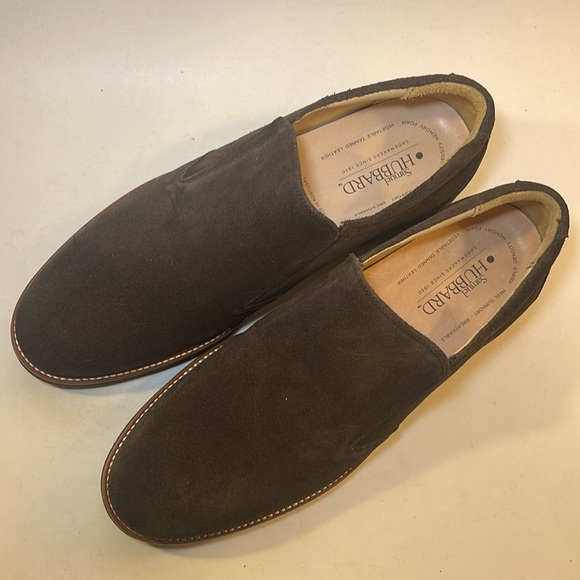 Samuel Hubbard Brown Nubuck Leather Slip-On Loafers Frequent Traveler Men’s 10 M - Picture 3 of 9